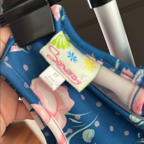 Casual Blue and Pink Dress with Vibrant Colors - Picture 4 of 5